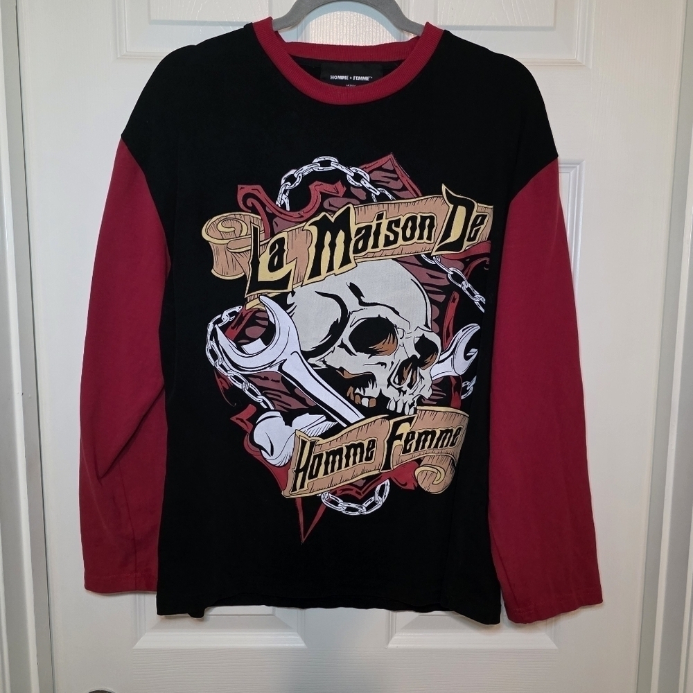 Homme + Femme Men's La Maison De Heavyweight Long Sleeve Shirt Sz M